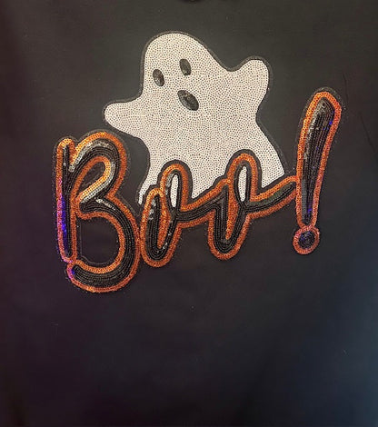 Halloween BOO Sequin T-shirt