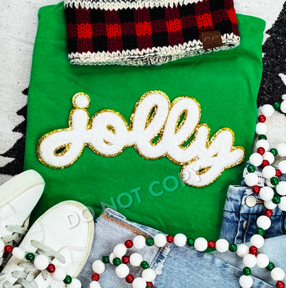 Chenille Joy with Glitter Trim Sweatshirt